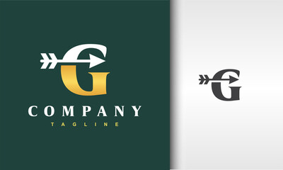 initial G arrow logo