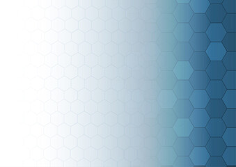 Vector : Hexagons with blue gradient background
