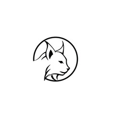 Lynx head vector logo art design
