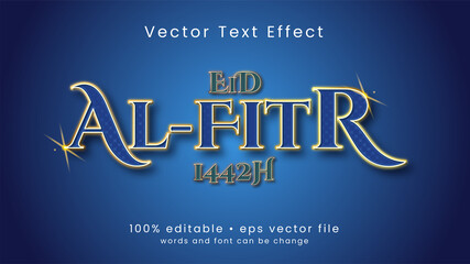 Fototapeta premium Luxury gold ramadan kareem text effect style
