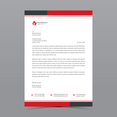 A4 Letterhead Template Vector Design