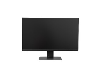 single black lcd desktop screen monitor - 417685553