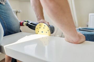 Artificial stone window sill, installation, technological process.