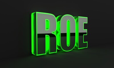 ROE acronym (Return on equity)