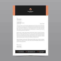 Naklejka premium A4 Letterhead Template Vector Design