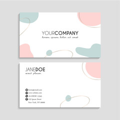 White Modern Business-Card Set | EPS10 Vector Design