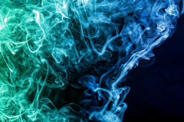 Abstract multi coloured smoke as background.