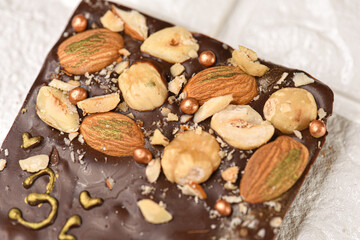 Handmade chocolate .