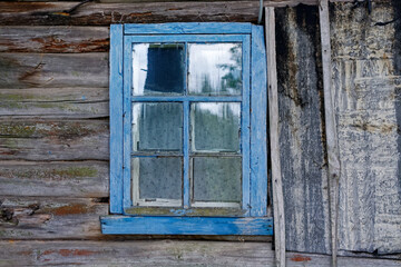 Window in a country house.