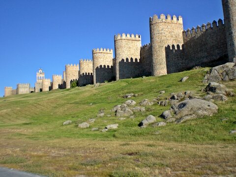 Panor&acirc;mica das muralhas da cidade de &Aacute;vila / Espanha