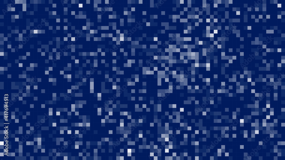Poster abstract blue pixel background for website. mosaic of squares. vector illustration