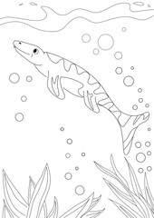 Dino coloring page Dinosaur coloring page © Katerina