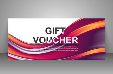 Gift voucher template.