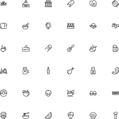 icon vector icon set such as: icons, chop, pixel, unusual, doughnut, interior, mussel, cupcake, china, easter, flavor, virgin, melon, ale, frankfurter, flavoring, metal, beach, weird, common, cooker