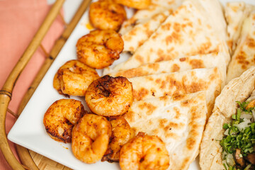 Chicken and Shrimp Fajitas Dinner