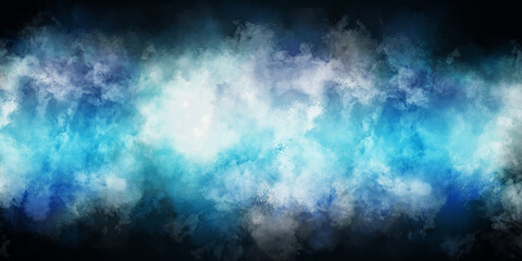 Abstract blue watercolour background with splashes	