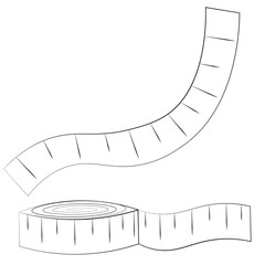 Single element Meter. Draw illustration in black and white
