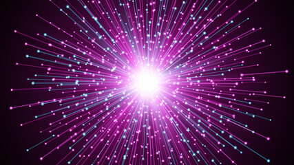 Fototapeta premium High speed. Abstract explosion background. Vector illustration.