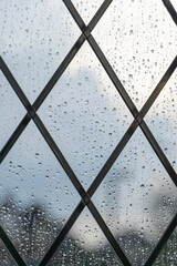 rain on the windows