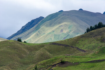 Obraz premium Beautiful hills and colorful mountains for agriculture and livestock 