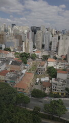 Obraz premium Sao Paulo Landscape Bela Vista Bixiga 23 de Marco City Urban Drone Aerial Vila Itororó Architecture Houses