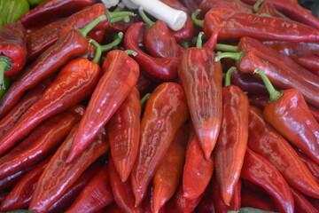 Delicious red peppers for cooking and as a snack