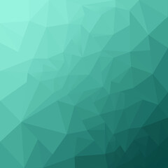Fototapeta na wymiar Abstract turquoise geometric background. Polygon background. Low Poly Background,
