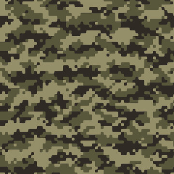 Full seamless military camouflage dark texture skin pattern vector for textile. Usable for Jacket Pants Shirt and Shorts. Dirty army camo masking design for hunting fabric print and wallpaper.