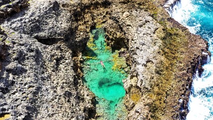 Piscine naturelle du Moule en Guadeloupe
