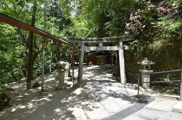 比叡山無動寺谷　弁天堂入口の鳥居　滋賀県大津市