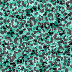 Full seamless leopard cheetah animal skin pattern. Design for textile fabric printing. Suitable for fashion use.