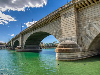 USA, Arizona, Lake Havasu City. London Bridge.