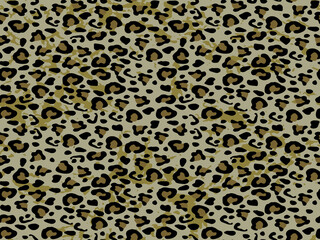 Full seamless leopard cheetah animal skin pattern. Design for textile fabric printing. Suitable for fashion use.