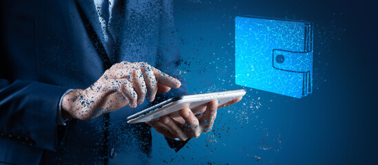 wallet icon online wallet business concept