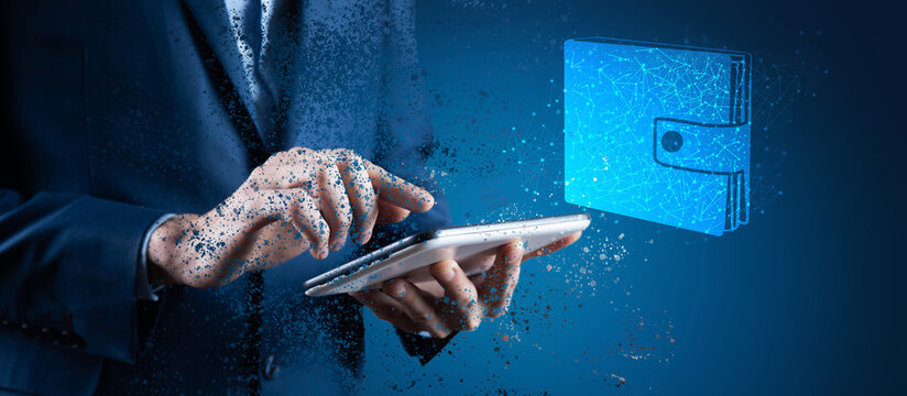 wallet icon online wallet business concept