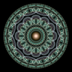 Fractal harmonic oriental pattern