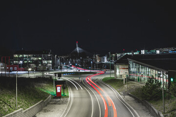 Fototapeta na wymiar traffic at night