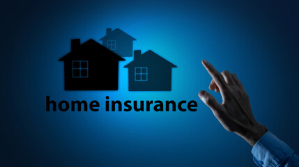 Fototapeta na wymiar Family care insurance and home protection concept