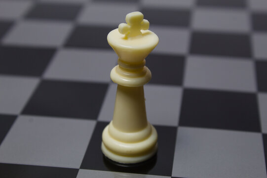 Chess game with its pieces and board