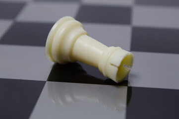 Chess game with its pieces and board