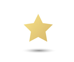 Obraz premium Star Icon vector eps10. Simple flat symbol. Star flat design web site, mobile app, logo on white background. illustration - Vector