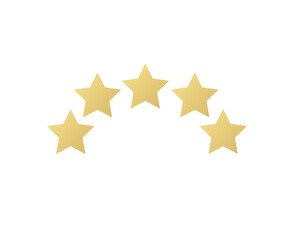 5 star icon vector illustration eps10. Rating review flat icon for apps and websites, infographics - Vector