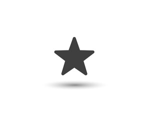 Obraz premium Star Icon vector eps10. Simple flat symbol. Star flat design web site, mobile app, logo on white background. illustration - Vector