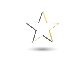 Obraz premium Star Icon vector eps10. Simple flat symbol. Star flat design web site, mobile app, logo on white background. illustration - Vector