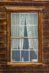 USA, California, Bodie. Close-up of window.