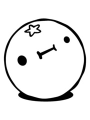 Zitrusfrucht mit Gesicht 