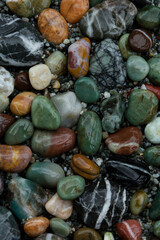 USA, California, Big Sur. Patterns of rocks on coast.