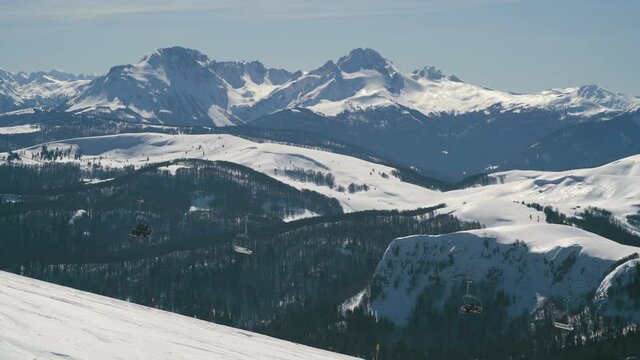 Ski resort in Montenegro called Kolasin 1600