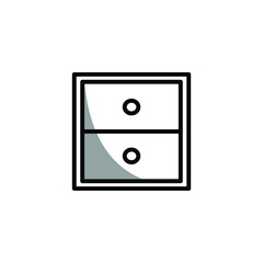 File cabinet icon template