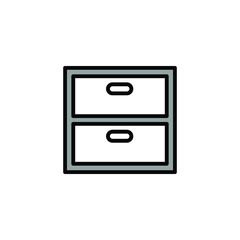 File cabinet icon template
